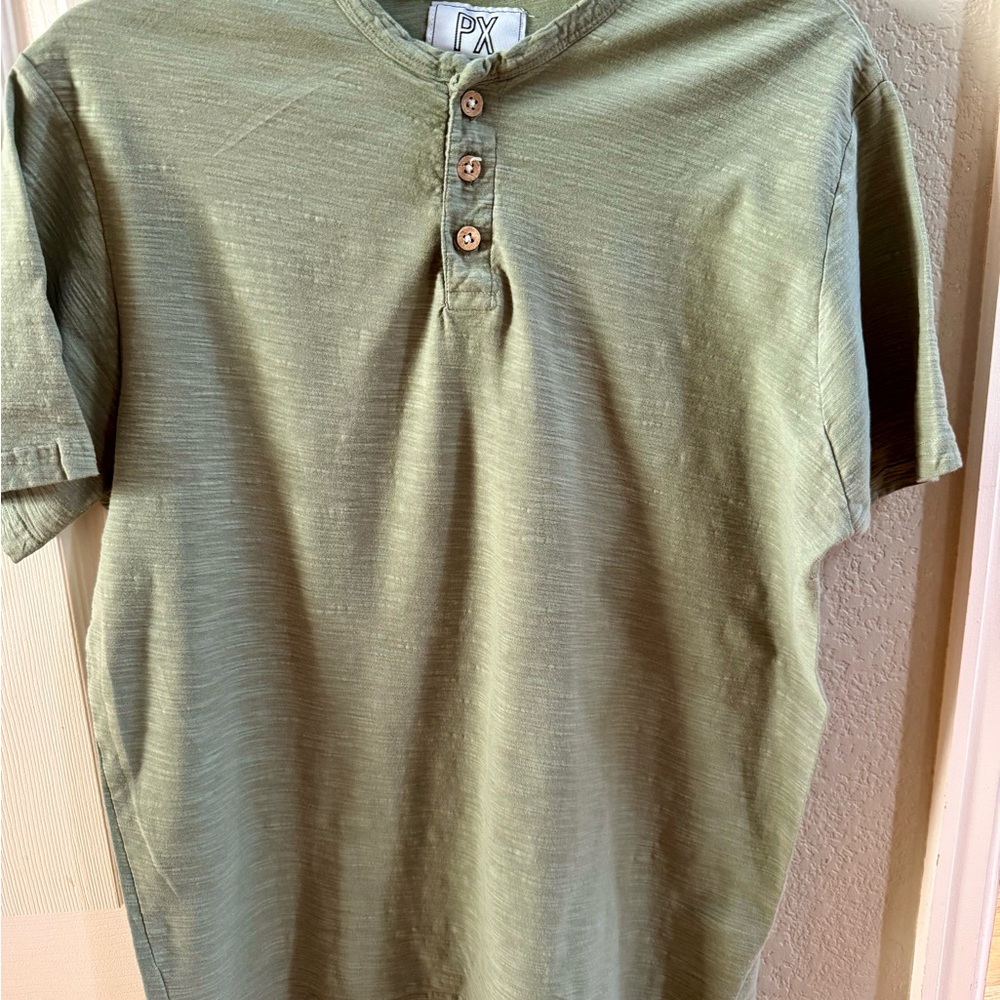 PX Clothing Men’s Henley Shirt